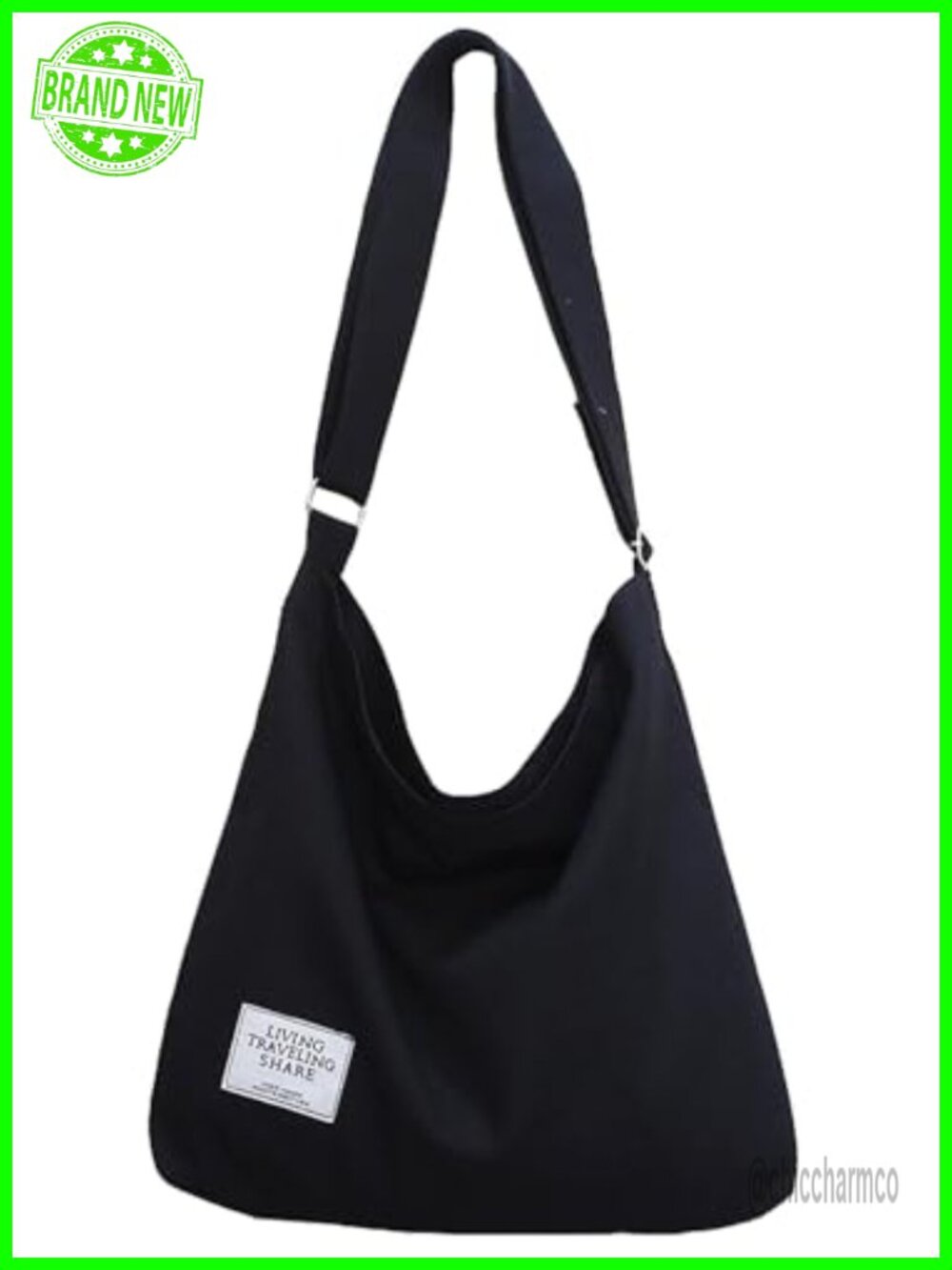 Covelin Canvas Hobo Shoulder Bag Crossbody Tote Adjustable Strap